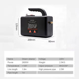2600W High Temperature Steam Cleaner - Sterilization Pressure Jet Washer for Home, Car, Kitchen & Air Conditioner. Removes Grime and Grease