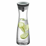 Water Carafe 1.8L High Borosilicate Glass Bottle Basic Tilting Lid Closure Jug