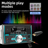Double Din Universal Car Multimedia With Voice Assistant Support Bluetooth App Remote Control FM Radio Audio USB Player