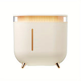 1pc 2L 3600mAh Large Capacity Ultrasonic Humidifier with Double Nozzle and Essential Oil Diffuser