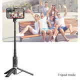 Selfie Stick Foldable Wireless Tripod with Bluetooth Shutter Monopod Live Photograph for iPhone 15 14 Samsung S24 S23