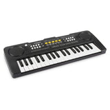 37 Keys Kids Piano Keyboard Portable Electronic Musical Instrument Multi-Function Music Piano For Kids (Black)
