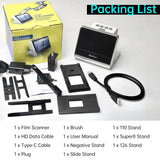 Film and Slide Scanner for 135 Film(36*24mm)/126KPK /110 Film/Super8/ Monochrome/Slide to Digital JPEG Photos 5'' Screen 16GB