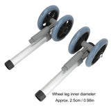 2pcs Wheels Adjustable Height Replacement Walker Feet Caster with Brake Wheel for Seniors Disabled People