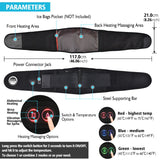 Electric Heating Massage Belt Decompression Lumbar Back Waist Massager Support Vibration Physiotherapy Spine Protect Pain Relief