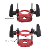 65mm Universal Trimming hine Router Lift For Woodworking Benches Table Saw Aluminum alloy Base Tool