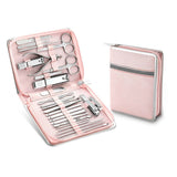 26 PCS Professional Clippers Pedicure Nail Cutter Scissor Cuticle Nipper Nails Tool Foot Face Grooming Kit Manicure Set