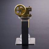 Mini Stirling Model, Full Copper Boiler Vertical Small Steam Engine Model Physical Experiment Toy Gift