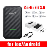 CarKit 5.0 4.0 Wired to Wireless CarPlay Adapter Smart Car Ai Box Auto Dongle Multimedia Player for iOS & Android