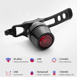 ESLNF Cycg Rechargeable 3 Mode Waterproof Bicycle Taillight LED USB Safety Saddle Bike Rear Light Accessoires