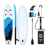 Inflatable Surfboard with Pump - Stand Up Racing Paddle PVC Surfing Board for Outdoor Water Sports