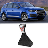 Inner Shift Knob Shifter Head With Tie Downs Protective Cover Car Replacement Parts For A3 A4 A6 C6 Q7 Q5 2009-2012