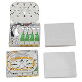Core FTTH Fiber Optic Termination Ftth Box 4 ports Optical fiber panel box with SC APC connectors pigtail