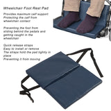 Foot Rest Extender Elevating Pad Wheelchair Leg Cushion Protector with Quick Release Strap