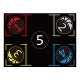Non-Slip Basketball Dribble Trainer with Shock Absorbing Silent Mat - For All Levels