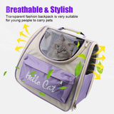 Pet Cat Carrier Backpack Transparent Bag Breathable For Cats Small Dogs Carrying Cat Carrier Bag Outdoor Travel
