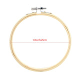 10/20 PCS 10 Inch Round Circle Cross Stitch Bamboo Wooden Embroidery Craft Hoops Household Sewing Tools