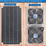 Solar Panel Kit 10W Weatherproof Dual 3.5 m Cable For Outdoor Small Chicken Coop Greenhouse Shed Pet House Fan