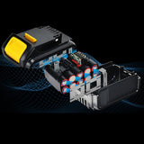 18V/20V 4.0Ah 5.0Ah 10-Cell 18650 Plastic Case Replacement for Cover Broken Battery Shell Repair Kit