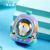 Cute Cat Space Capsule Wireless Bluetooth Speaker High Volume Subwoofer Compact Portable with Colorful Light App Control