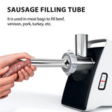 3Pcs Stainless Steel Sausage Stuffer Filg Tubes Funnels Nozzles Spare Parts Filler Tube, Base Diameter:58mm