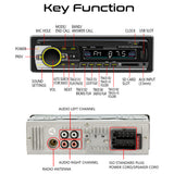 JSD-520 Car Radio In Dash 1 Din Tape Recorder MP3 Player FM Audio Stereo USB/SD AUX Input ISO Port Bluetooth Autoradio
