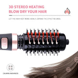 Kemei KM-8021 Detachable Electric Curling Comb 3D Stereo Heated Hot Hair Comb 2 In 1 Massage Scalp Straight Hair Comb