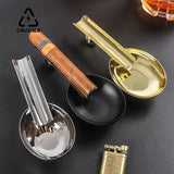 Mini Spoon Tray Stainless Steel Pocket Cigarette Ashtray Stand Ash Slot Single Tobacco Cigar Holder Gift