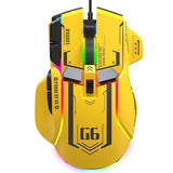 G6 Mouse Wired 128000DPI ChipA826 RGB ro-programmable Ergonomic design superior for Gaming and Work