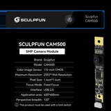 SCULPFUN CAM500 Camera 5MP Pixel 120° Wide-angle Lens with for Sculpfun S6/S6 pro/S9/S10/S30/S30 Ultra series Laser Engravers