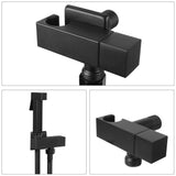 Bidet Spraye Set Copper Toilet Self Cleaning Shower Head Bathroom Accessories Handheld Black