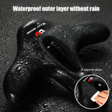 Widened MTB Bike Hollow Breathable Bicycle Seat Cushion Waterproof Spring Shock Absorption Comfort Saddles
