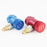 Freon R1234Yuto Car Quick Coupler Connector Brass Adapters Air Conditioning Refrigerant Adjustable AC Manifold Gauge