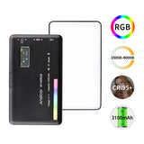 Andoer W140 RGB LED Video Fill Light Portable CRI95+ 2500K-9000K Dimmable 20 Lighting Effects for Vlog Live Streaming