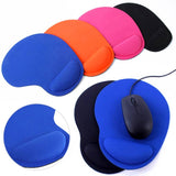 Mouse Pad with Memory Foam Stepped-Wedge Design Ergonomic Wrist Support Non-slip Mousepad for Home Office Supplies