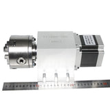 NEMA 34 Harmonic Drive Reducers A Rotary Axis Chuck 100mm 3 4 Jaws Speed Reducing Ratio 100:1 for Wood CNC Router hine