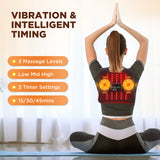 Electric Infrared Pad Re Light Heating Vibration Massager for Back and Waist Thermal Leg Knee Joint Support Brace Wireless