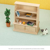 1:12 Dollhouse Miniature Locker Shelf Rack Furniture Model Decor Bookcase Storage Cabinet