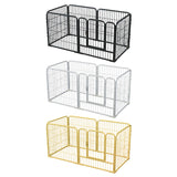 6 Panels Heavy Duty Dog Puppy Foldable Metal Barrier Playpen Pet Security Fence Iron Exercise Kennel House Accessories