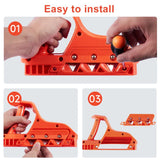 ABS Plasterboard Chamfering Wood Edges Trimming Tool Tilt Angle Ceiling Decorative Planer with Stainless Steel Blade