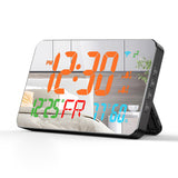 Tuya WiFi Intelligent Thermometer Hygrometer Desktop Clock - LED Display, Support WIFI Auto-Calibration for Home, School, Warehouse.