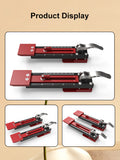 2Pcs Sliding Mounting Gauge, Adjustable Quick Positioning, Aluminum Alloy Board and Siding Gauge Tool for 10-15mm Wall
