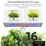Hydroponics Growing System - Indoor Herb Garden Kit with Automatic Timing, Height Adjustable LED Grow Lights, Smart Water Pump for Home