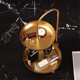 Necklace Holder Stand Display 2-Tier Tabletop Organizer Tower for Show Jewelry Bracelets Storage Tray