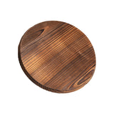 Natural Wooden Pot Cover Pan Lid With Large Handle Anti-Hot Anti-Spillover Hypotenuse Cover Wok Wooden Pan Lid Cookware Parts