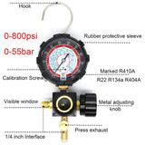 R134A Air Conditioner Low and High Pressure Gauge for R410A R22 R404A A/C Diagnostic Refrigerant Charging Tool