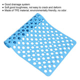 Blue Shower Mats Anti Slip Bathtub Mats TPE Material   Suction Cups Design for Hotel Toilet for  Kitchen for Bathroom