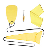 4PCS Saxophone Sax Care Kit 3pcs Cleaning Cloth + Mouthpiece Brush Musical Instrument Maintenance Tool