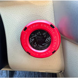 Vehicle onetouch decorative start ring protective cover car modification