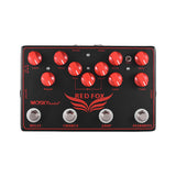 Mosky RED FOX 4-in-1 Electric Guitar Effects Pedal Chorus Delay Overdrive Loop Unit Audio True Bypass Guitar Parts &amp; Accessories